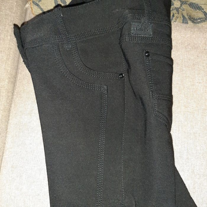 НА ФЛИСЕ р. 27 обтягивающие джинсы лосины штаны брюки с отличном сост.