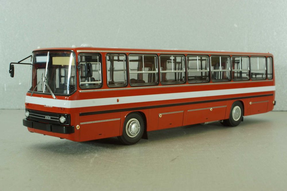 Икарус-263 синий/красный Demprice 1:43