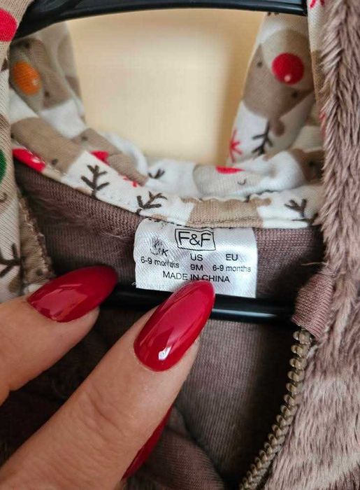 Pajacyk Renifer świąteczny