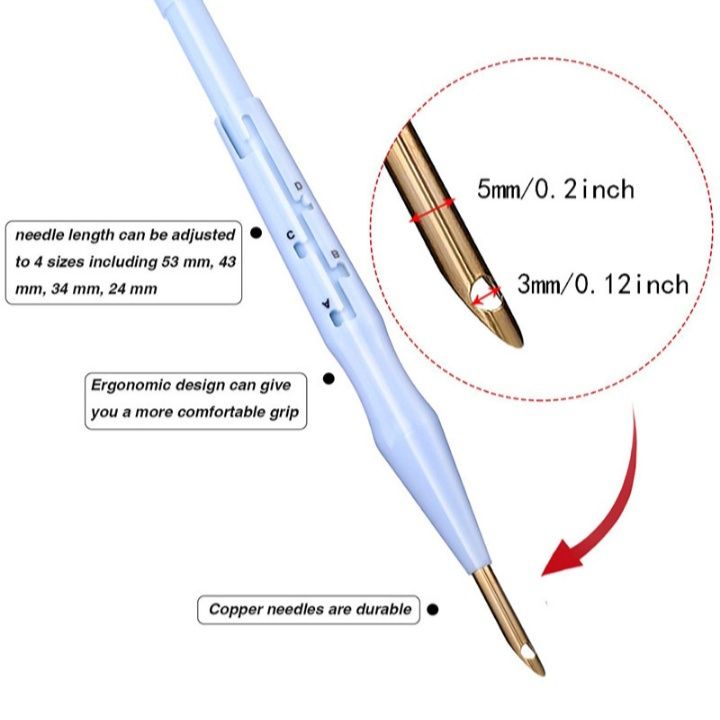 Голка для килимової вишивки. Ударна пробивна набивна ручка, інструмент