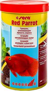 SERA RED PARROT 1000ml/330g wybarwiający dla pielęgnic papuzich+GRATIS