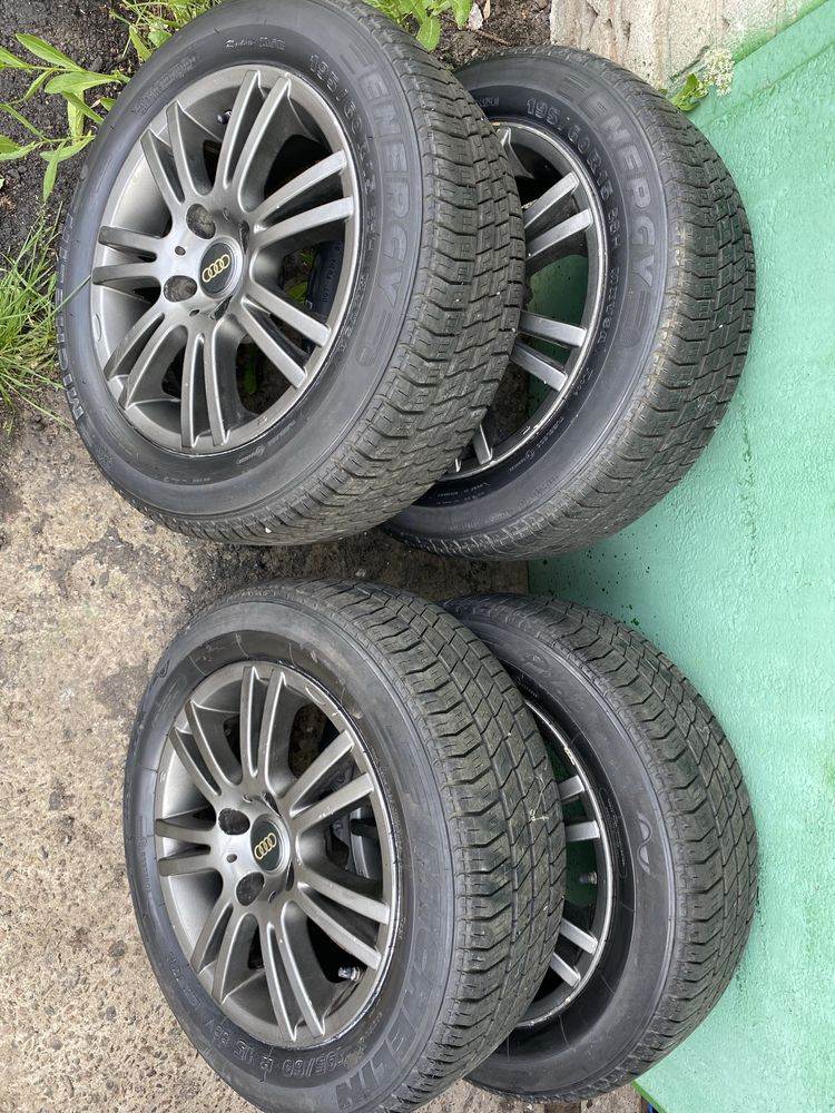 Литые диски R15 4/108 Шины лето 195/60