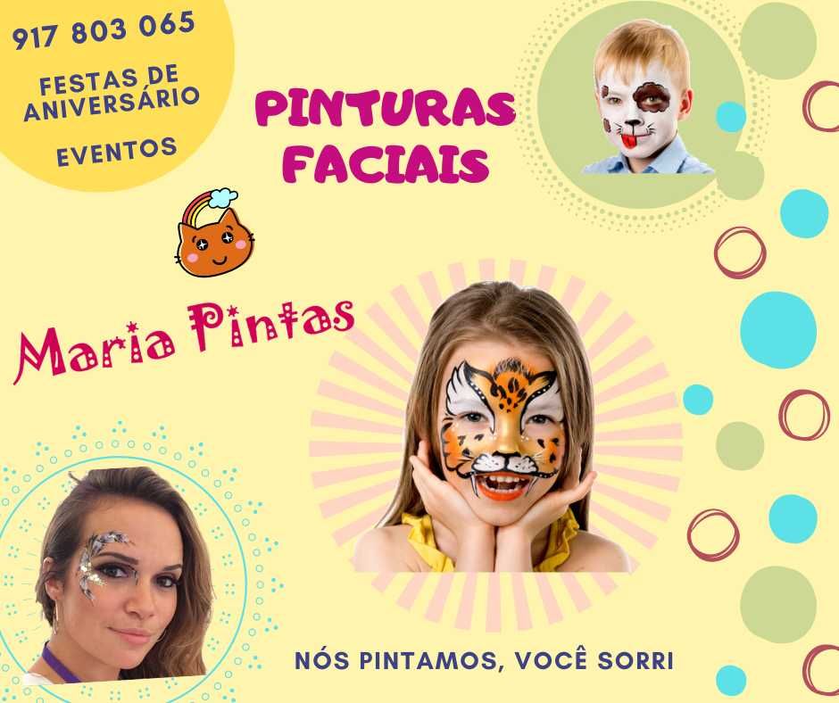Pinturas Faciais - Festas e Eventos