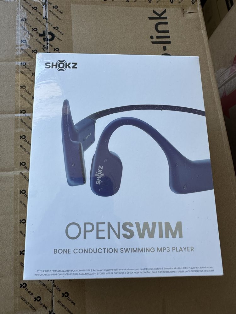 NOWE!!Słuchawki bezprzewodowe z przewodnictwem kostnym Shokz OpenSwim