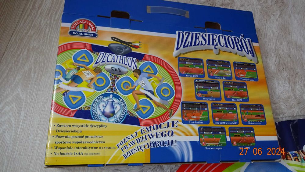 Mata interaktywna TV - Dziesięciobój oraz 2 płyty dvd gratis i piłkarz