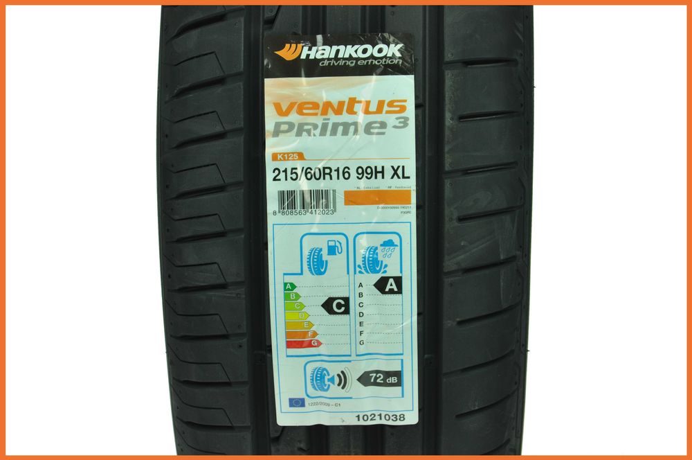 Opony letnie 215/60R16 99H Ventus Prime 3 K125 HANKOOK - 4 sztuki