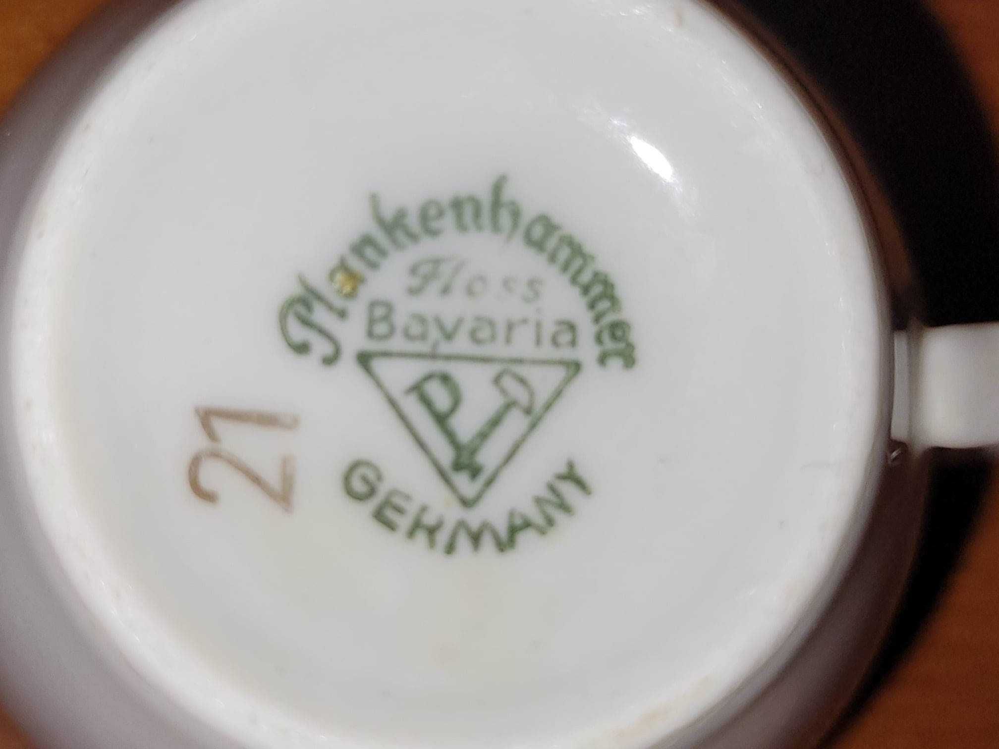 Filiżanka spodek Plankenhammer Floss Bavaria Germany + filiżanka grati