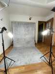 Studio Fotograficzne Tło do Zdjęć z Lampami Studyjnymi Softbox Led