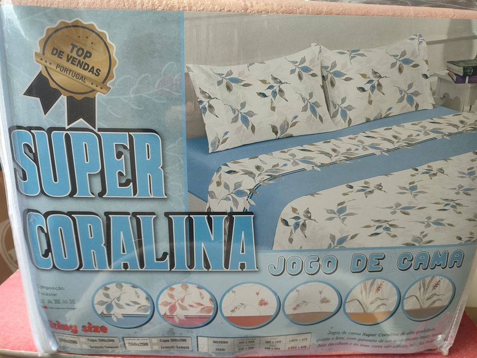 Lençóis Super Coralina nacionais