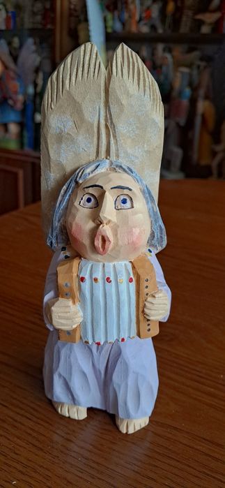 Anioł rzeźba ludowa