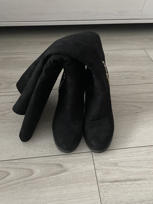 Kozaczki wiosna-jesień czarne kozaki buty botki 38