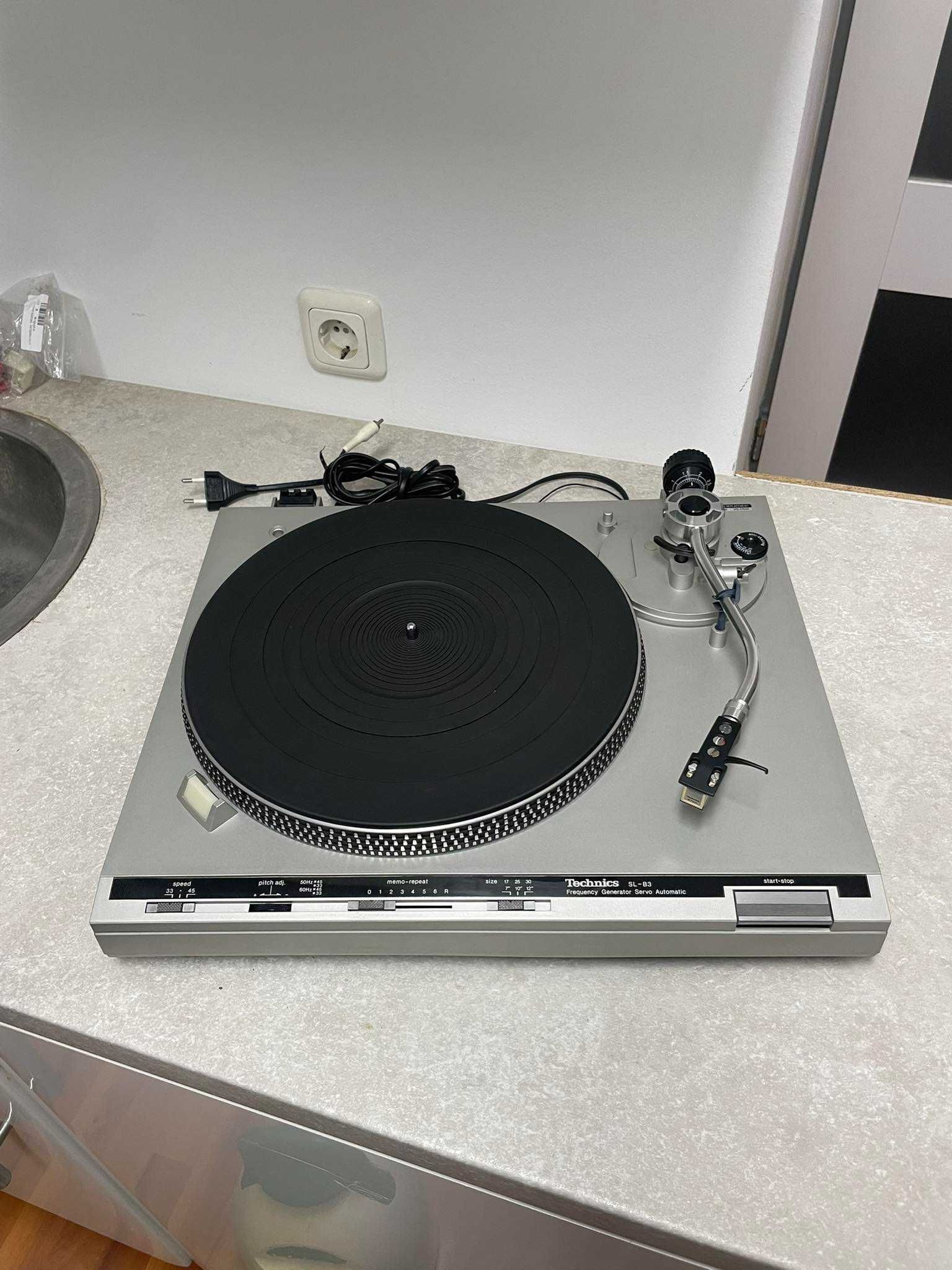 Ideał! Gramofon Technics SL-B3 Srebrny
