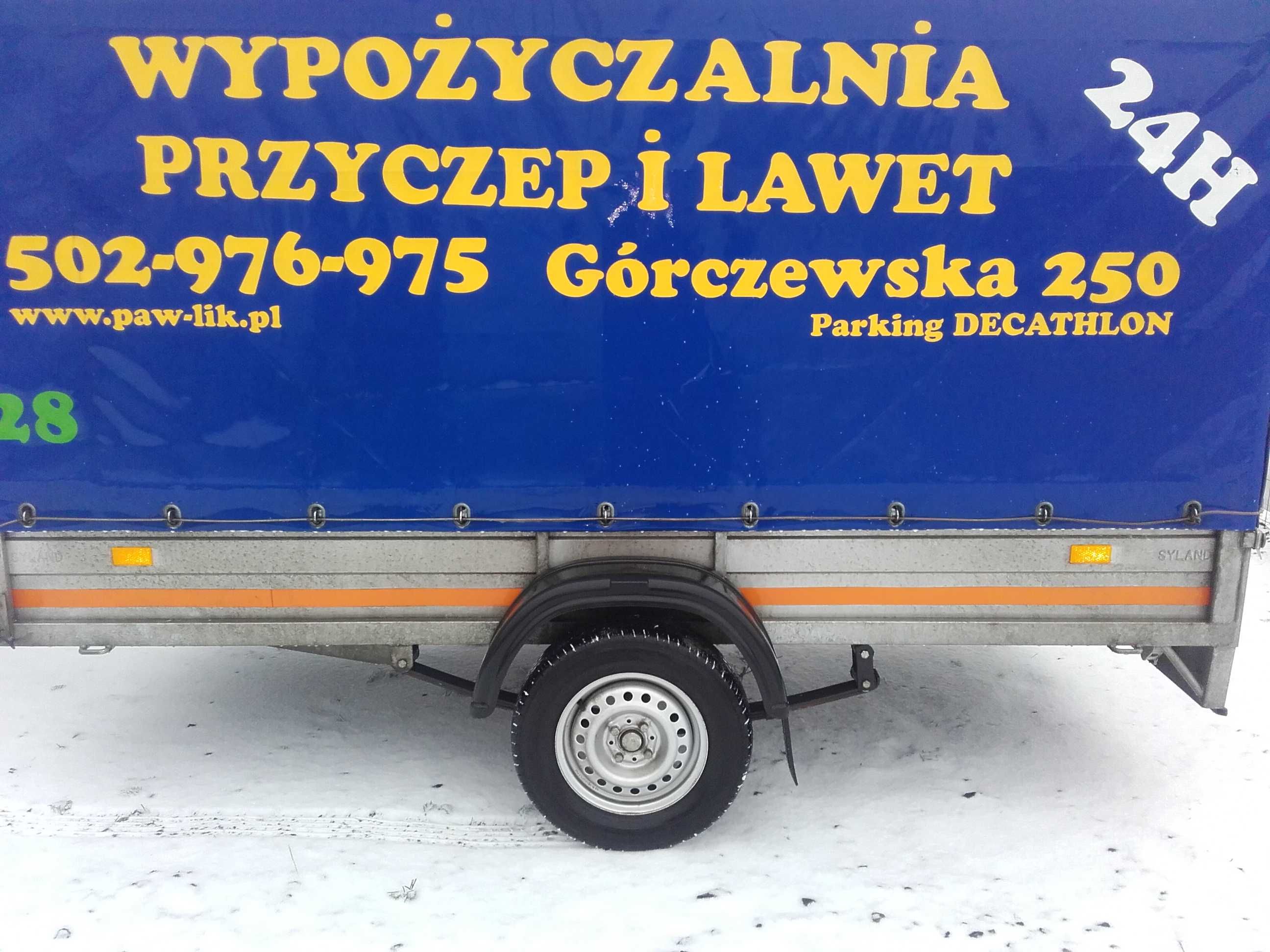 wypozyczalnia wynajem przyczep lawet warszawa