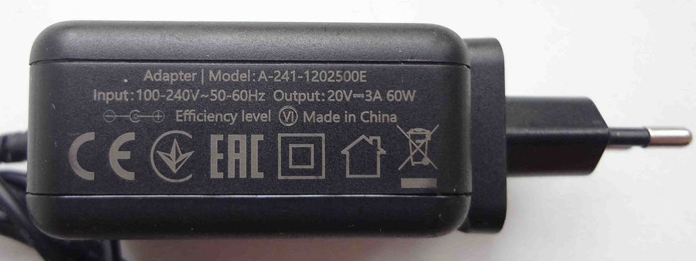 Блок питания Prestigio 20V 3A 60W A-241-1202500E адаптер