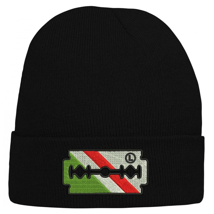 CZAPKA zimowa z haftem ŻYLETA na prezent Legia Warszawa dla kibica