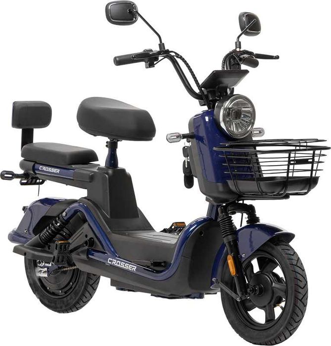 Електричний велосипед Crosser CR2 800W (графенові акб 60V/24Ah) Синій