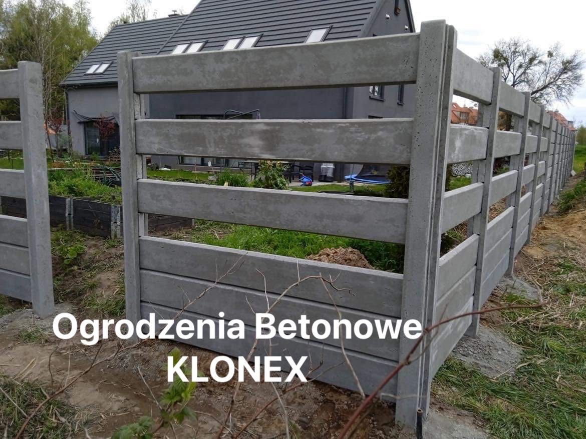 Ogrodzenia Betonowe z montażem PRODUCENT KLONEX
