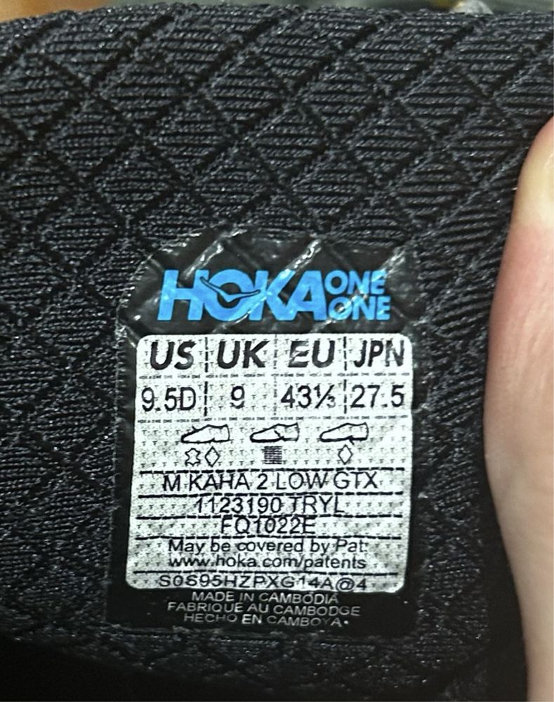 Hoka one one Kaha 2 low goretex vibram