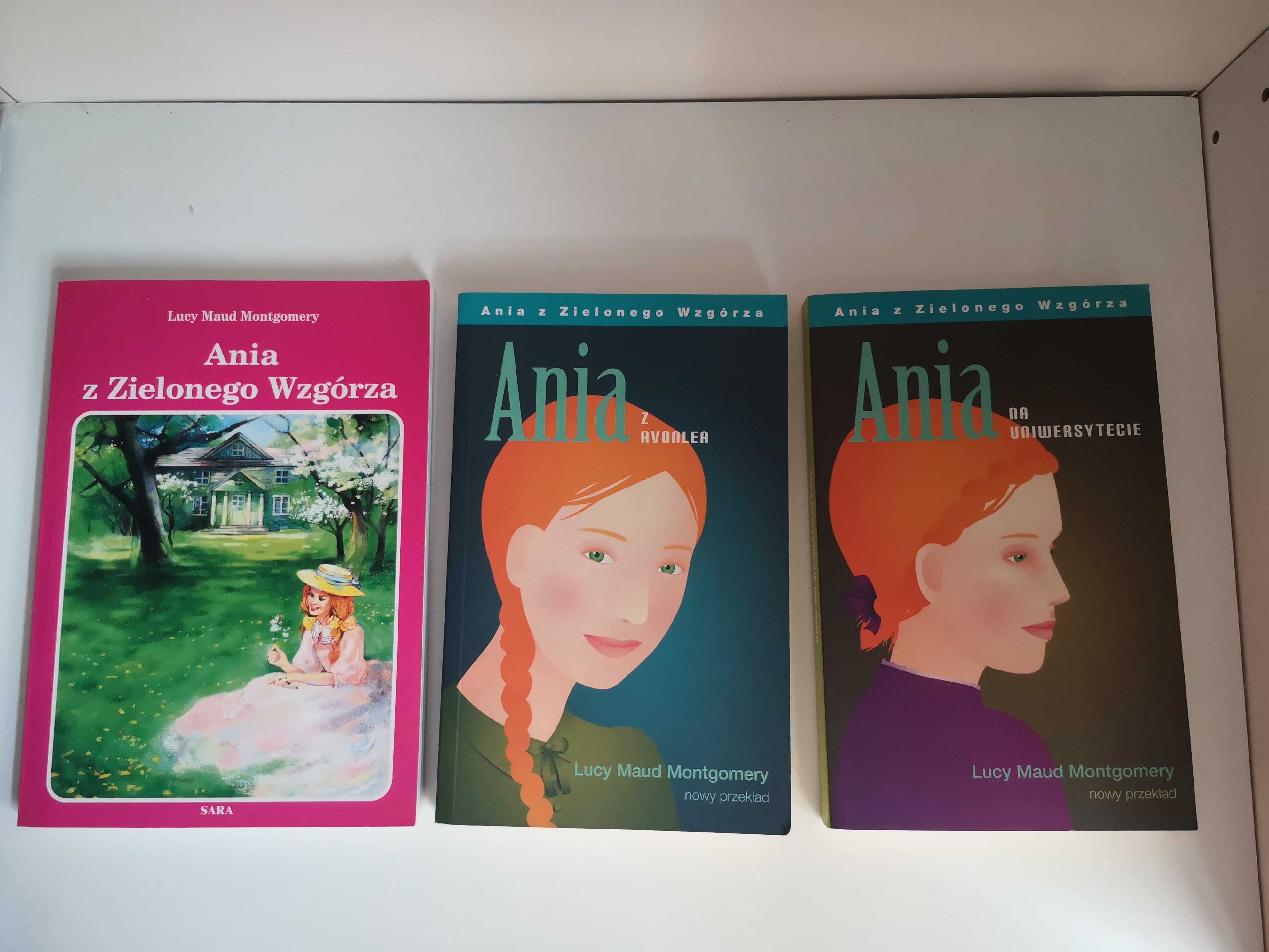 "Ania z zielonego wzgórza" 3 części, Lucy Maud Montegomery