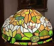 Piękna lampa witrażowa (Tiffany) wys.165cm,śred.51cm- stan idealny
