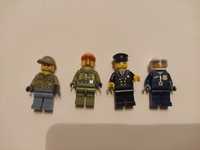 Figurka lego, 2 leśników, policjant, pilot
