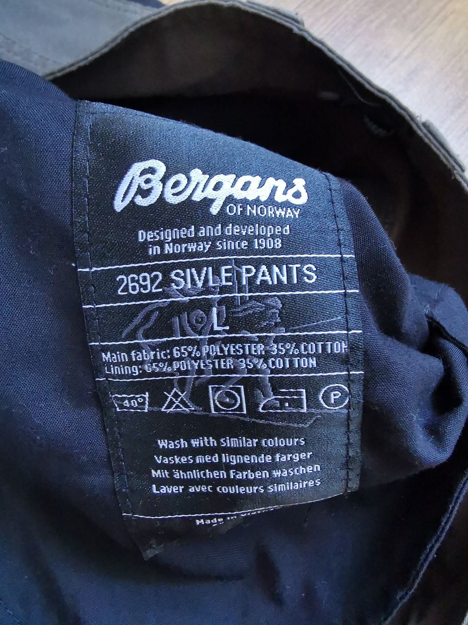 Bergans of Norway Sivle Cargo spodnie trekkingowe turystyczne L
