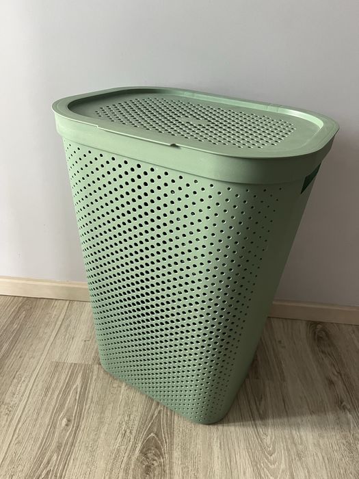 Kosz Pojemnik na pranie 60L Curver oliwkowy