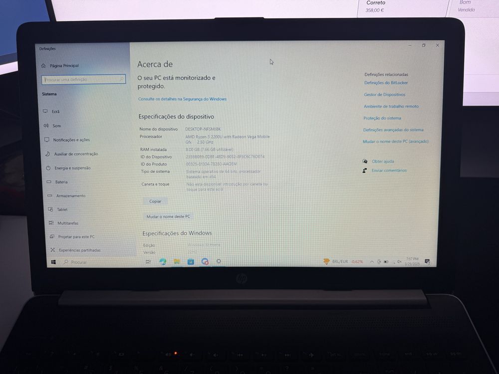 Hp 255 G7 15 pulgadas