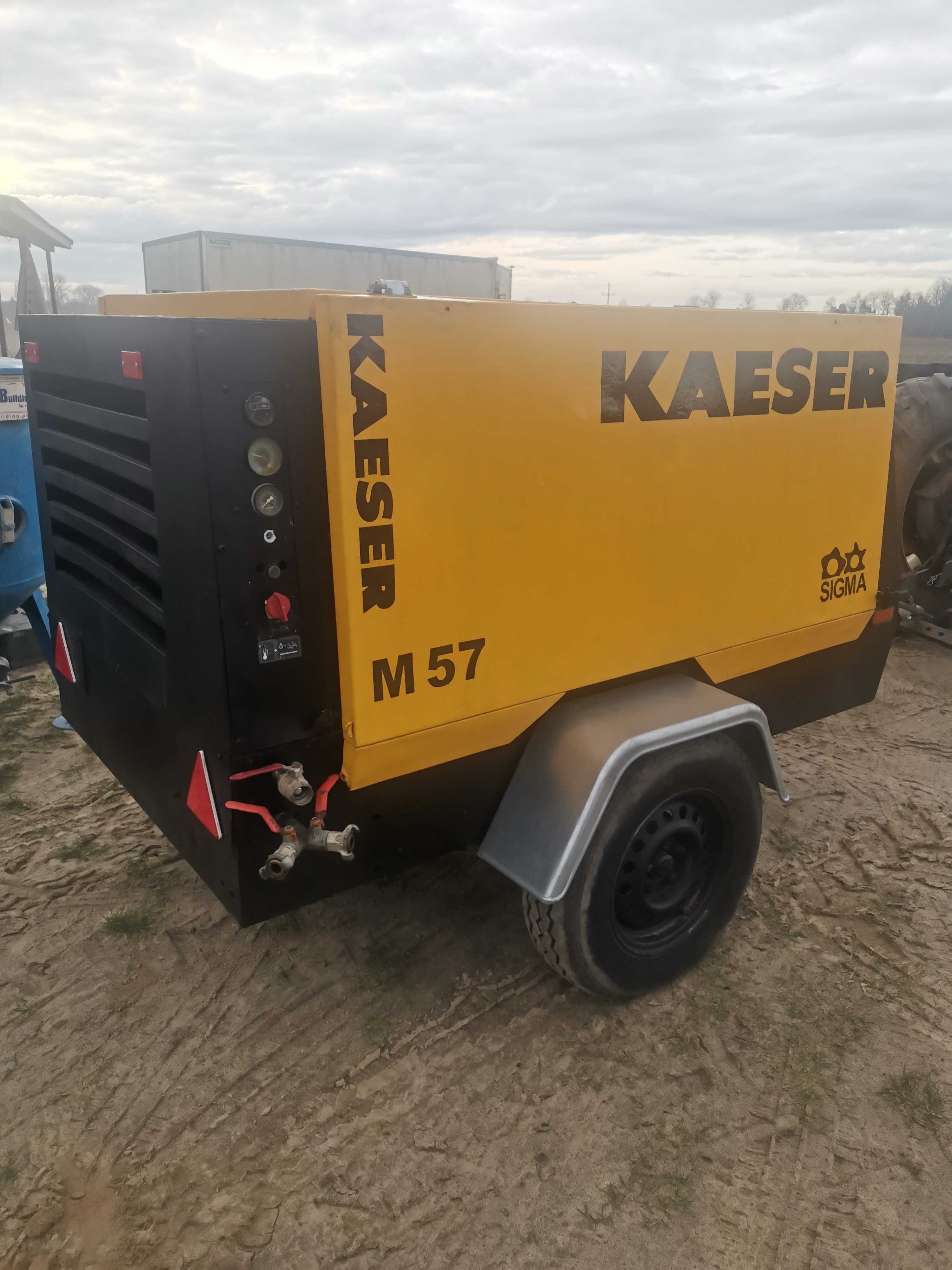 Kompresor śrubowy Kaeser M57 zestaw do piaskowania