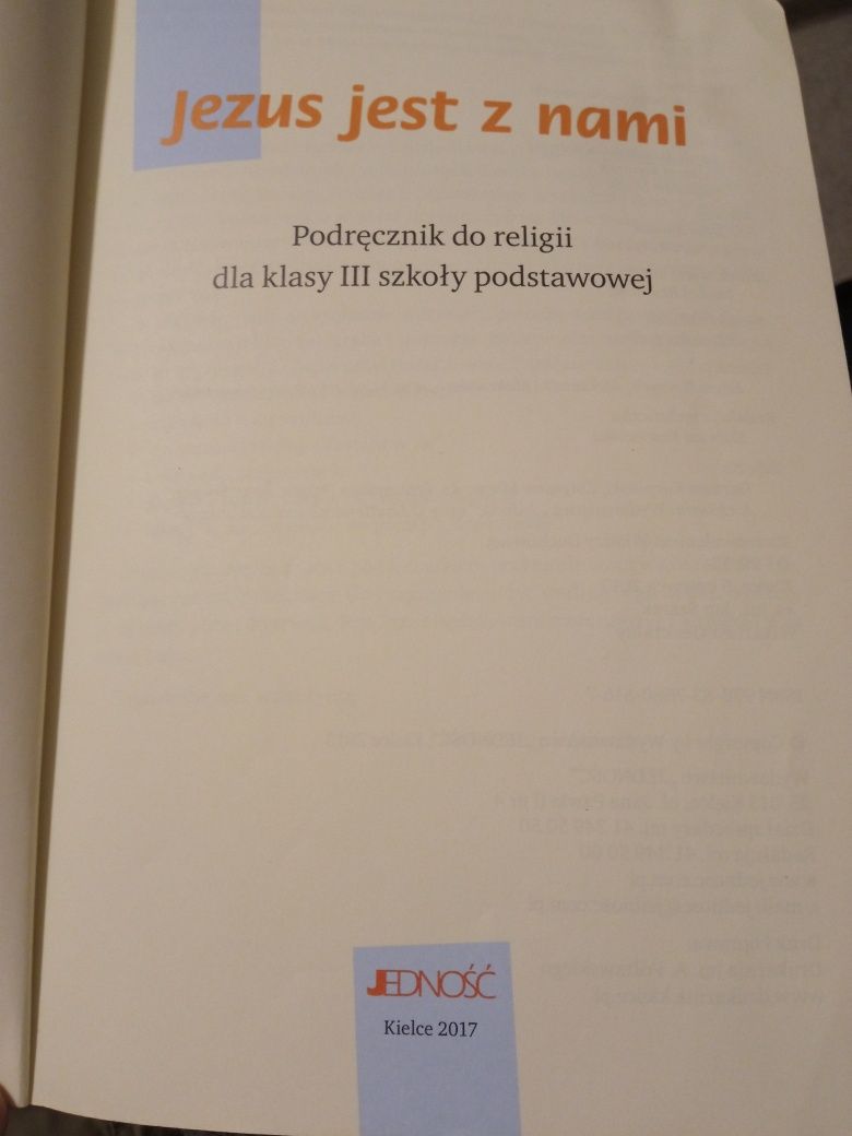 Książka podręcznik do religii klasa 3 Jezus jest z nami klasa III