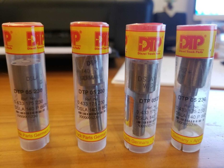 Jogo de bicos injetores da DTP, novos para porta-injetor RENAULT/OPEL