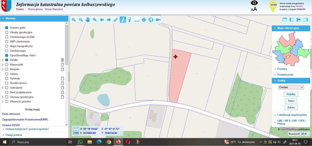 Działka budowlana - Poręby Dymarskie, gmi. Cmolas