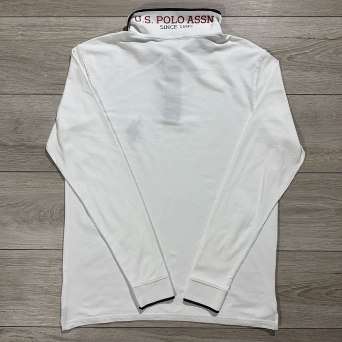НОВИЙ Білий Лонгслів Поло Ассн. U.S. Polo Assn., Розмір L, оригінал