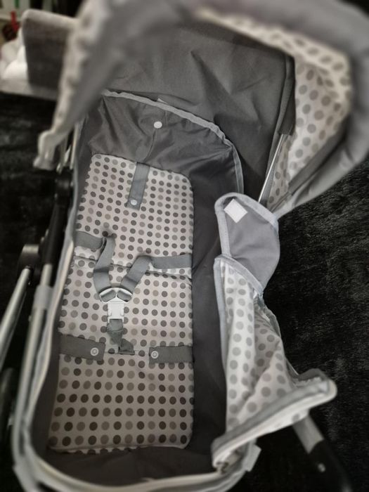 Zabawkowy Wózek dla lalek + lalka szmaciana