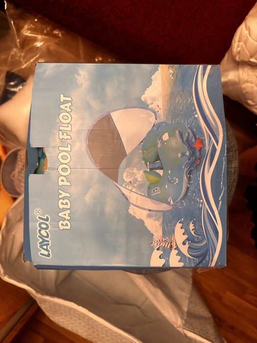 Надувний дитячий круг з навісом LAYCOL Baby Pool Float
