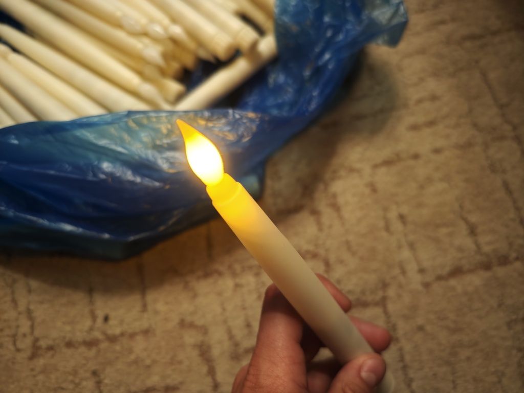 50szt świec LED z bateriami imprezy wesele taniec ze świecami ozdoba