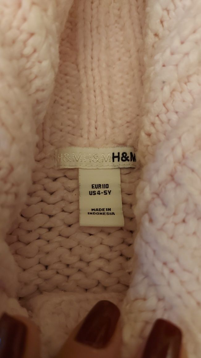 Różowy sweter H&M