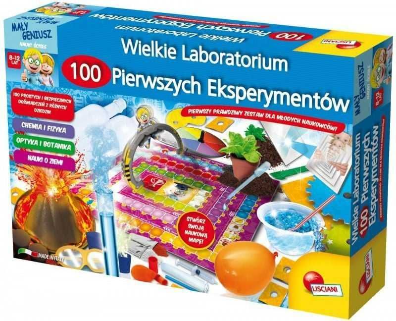 wielkie laboratorium 100 pierwszych eksperymentów lisciani 8-12