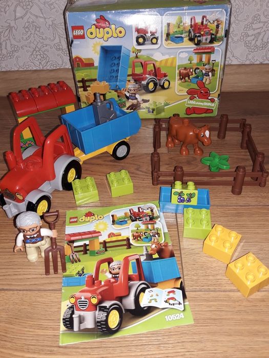 Лего дупло трактор з прицепом 10524