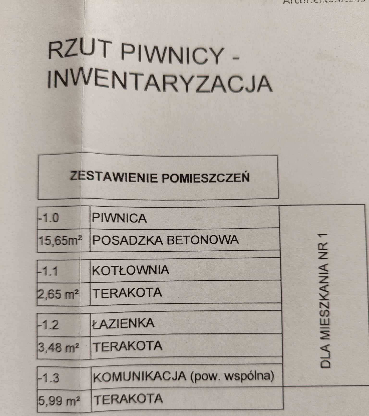 Sprzedam mieszkanie 50m-700m od morza, wraz z piwnicą i działką.