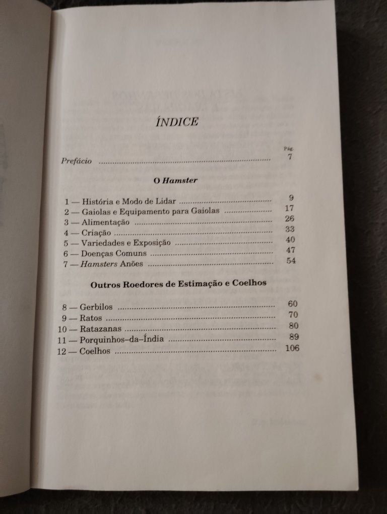 Livro A Criação de Hamsters Usado