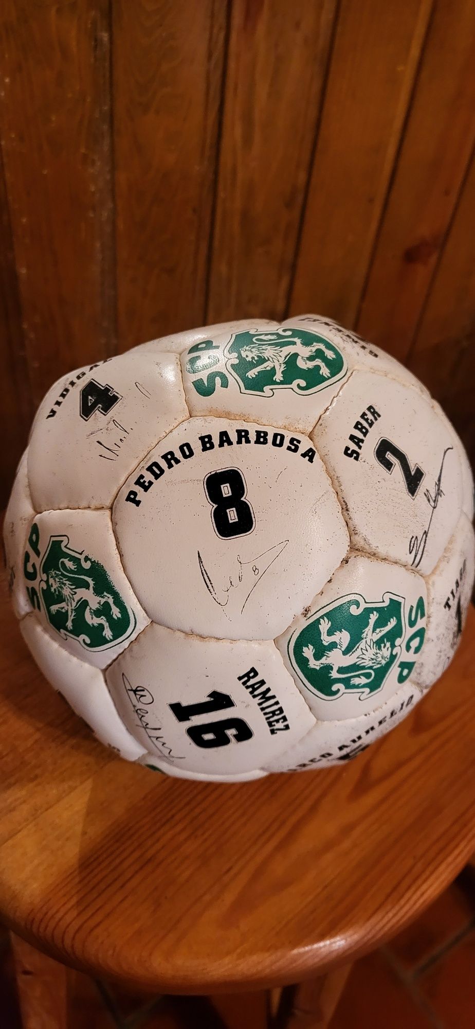 Bola de Futebol Autografada