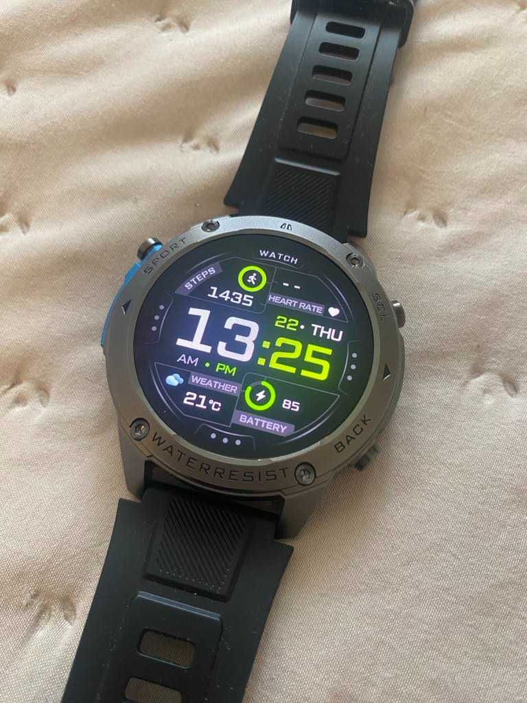 SMARTWATCH MĘSKI z GPS sportowy wodoodporny zegarek męski