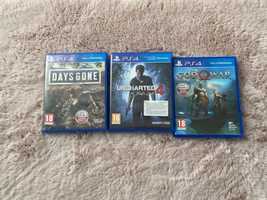 Days Gone, Uncharted 4, God of War