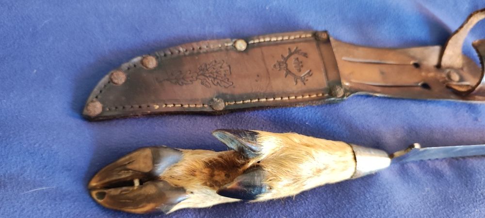 Stary nóż mysliwski nożyk finka Rostfrei