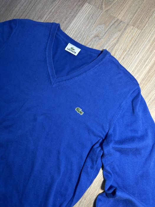Светр Lacoste | Чоловічий M | Синій, класичний