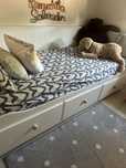 Cama HEMNES  individual/casal com 3 gavetas