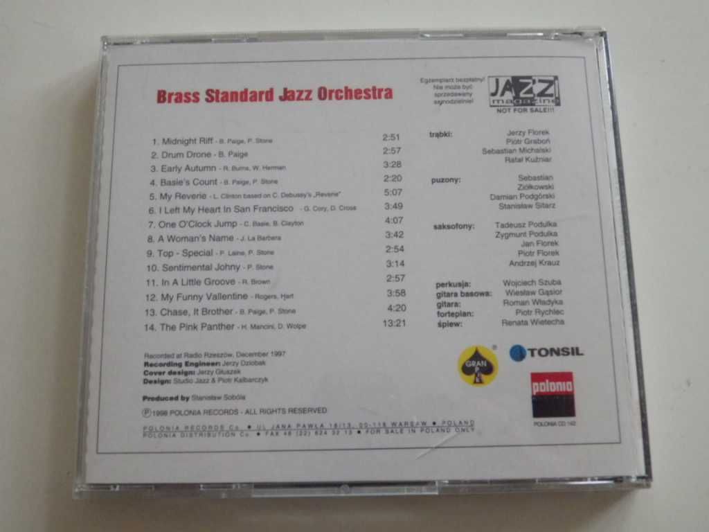 Płyta CD: Brass Standard Jazz Orchestra