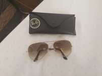 Óculos de Sol Ray-Ban Aviator Dourados (Com Caixa)