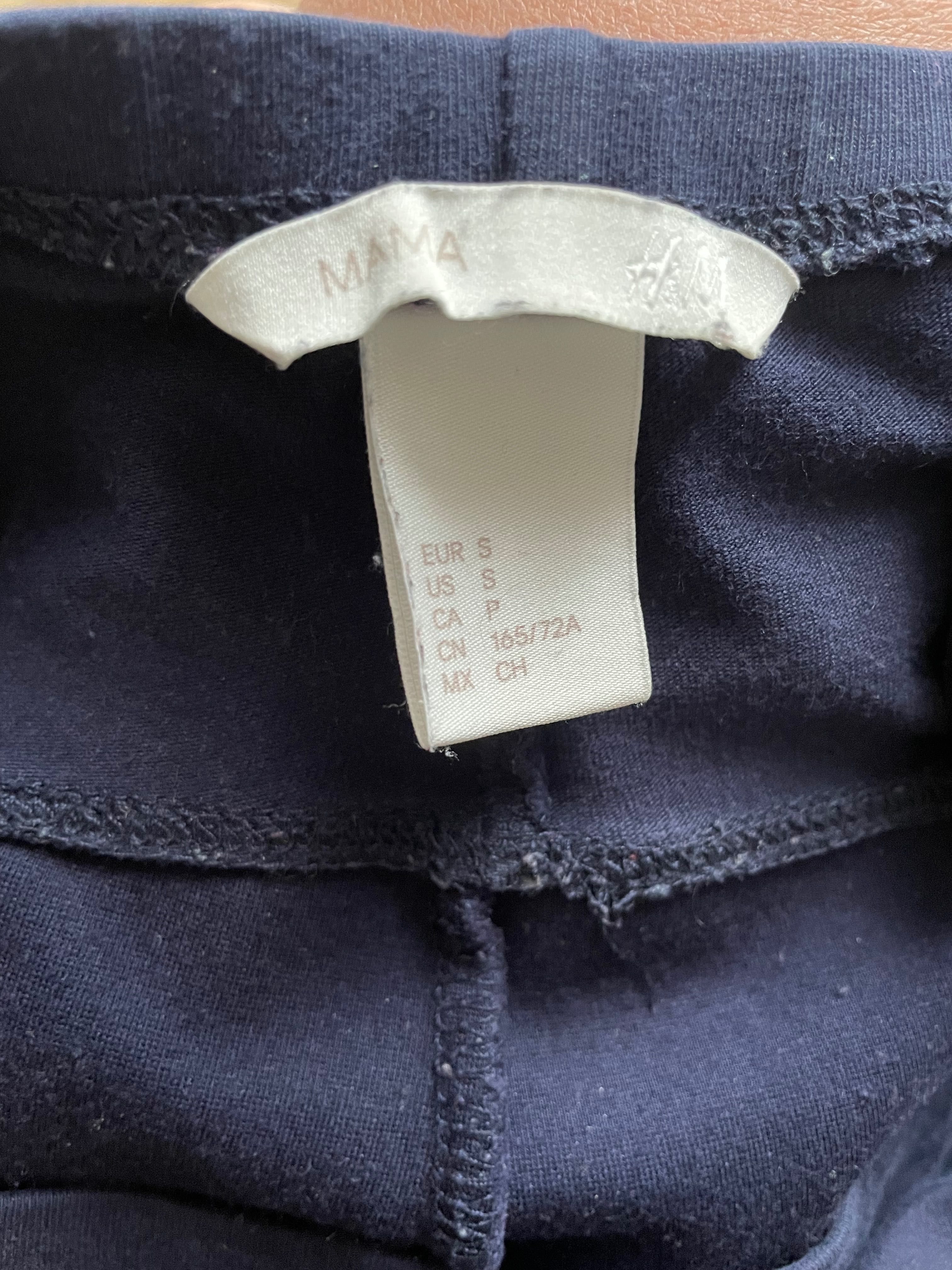 Długie ciążowe granatowe spodnie marki H&M rozm. 36